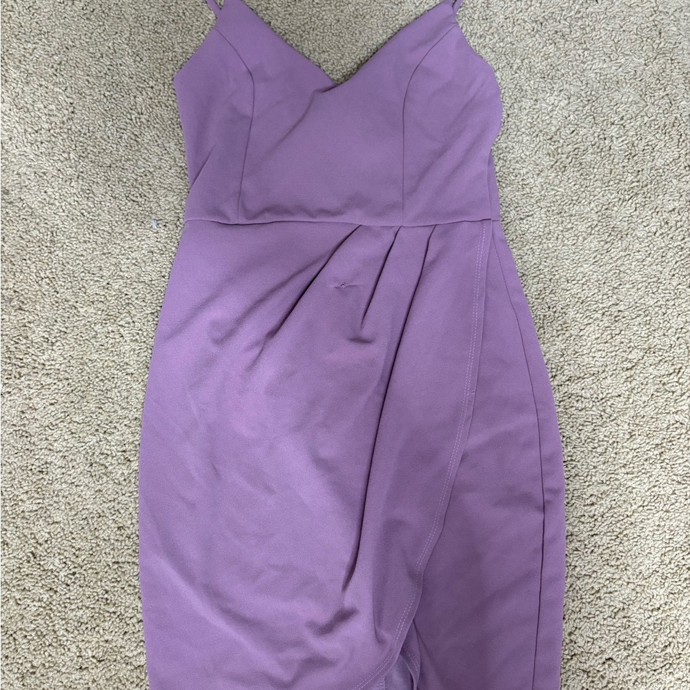 Lulu's Lavender Midi Dress